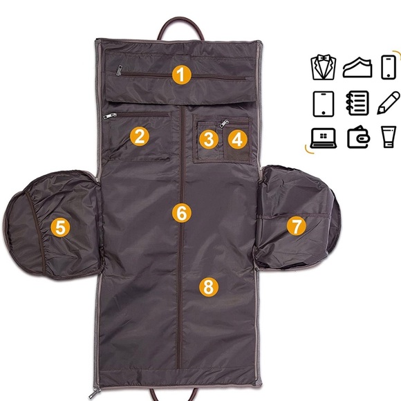 Convertible Travel Garment Bag,Carry on Garment Duffel Bag for Me… - Picture 3 of 7